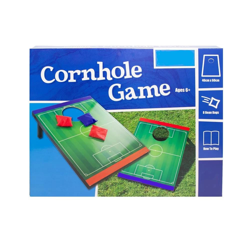 Cornhole Spiel Set mit 2 Wurfbrettern und Wurfsäckchen, Outdoor Wurfspiel für Garten und Familie, Gartenspiel für Erwachsene und Kinder, Ideal für Party und Freizeit