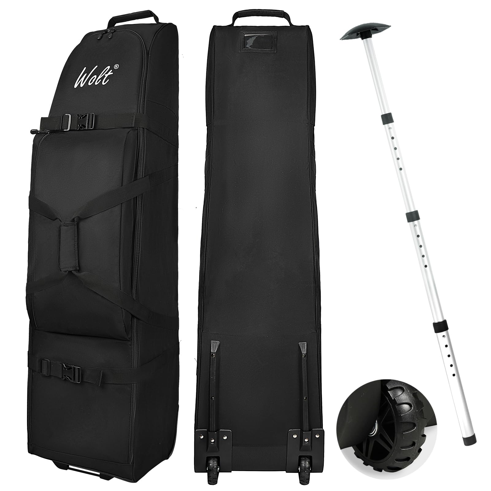 WOLT Golf Travel Bag with Anti-Impact Support System - Soft Padded Golf Travel Case for Airlines Golf Travel