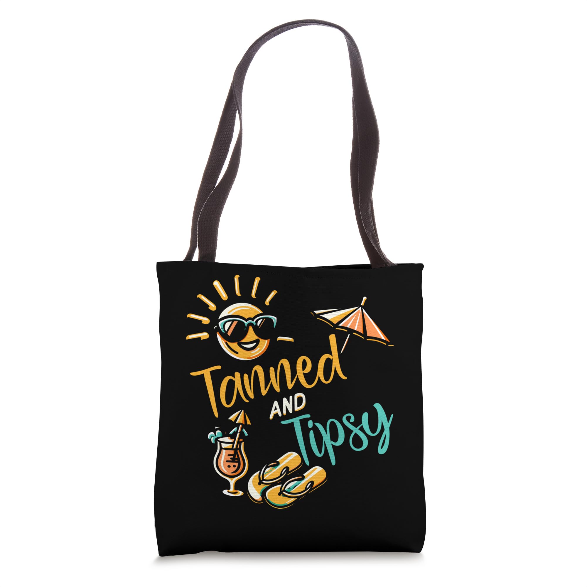 Tanned And Tipsy Beach Summer Vacation Funny Tote Bag
