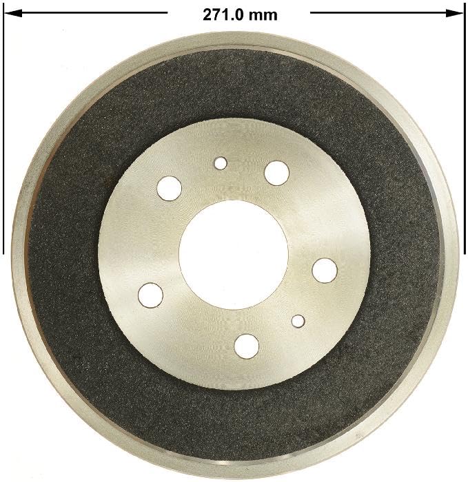 Image of Bendix Premium PDR0844 Rear Brake Drum for Ford Focus 2018-2012