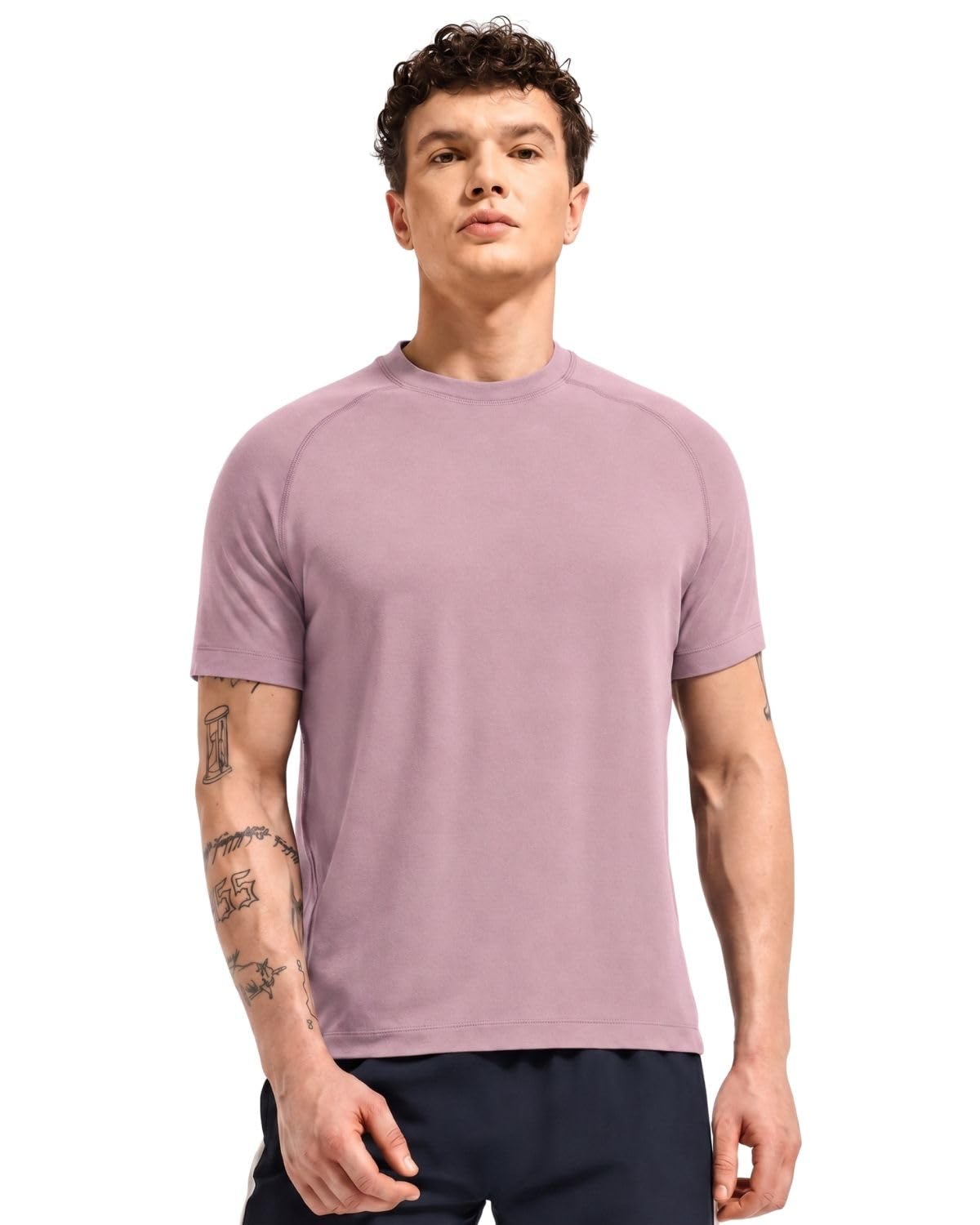 wellbi Bamboo Performance T-Shirt for Men | Raglan Sleeve Gym Training Sportswear | Quick Dry Moisture Wicking Anti-Bacterial | Ultra-Soft Breathable Eco-Friendly Activewear-picture-52