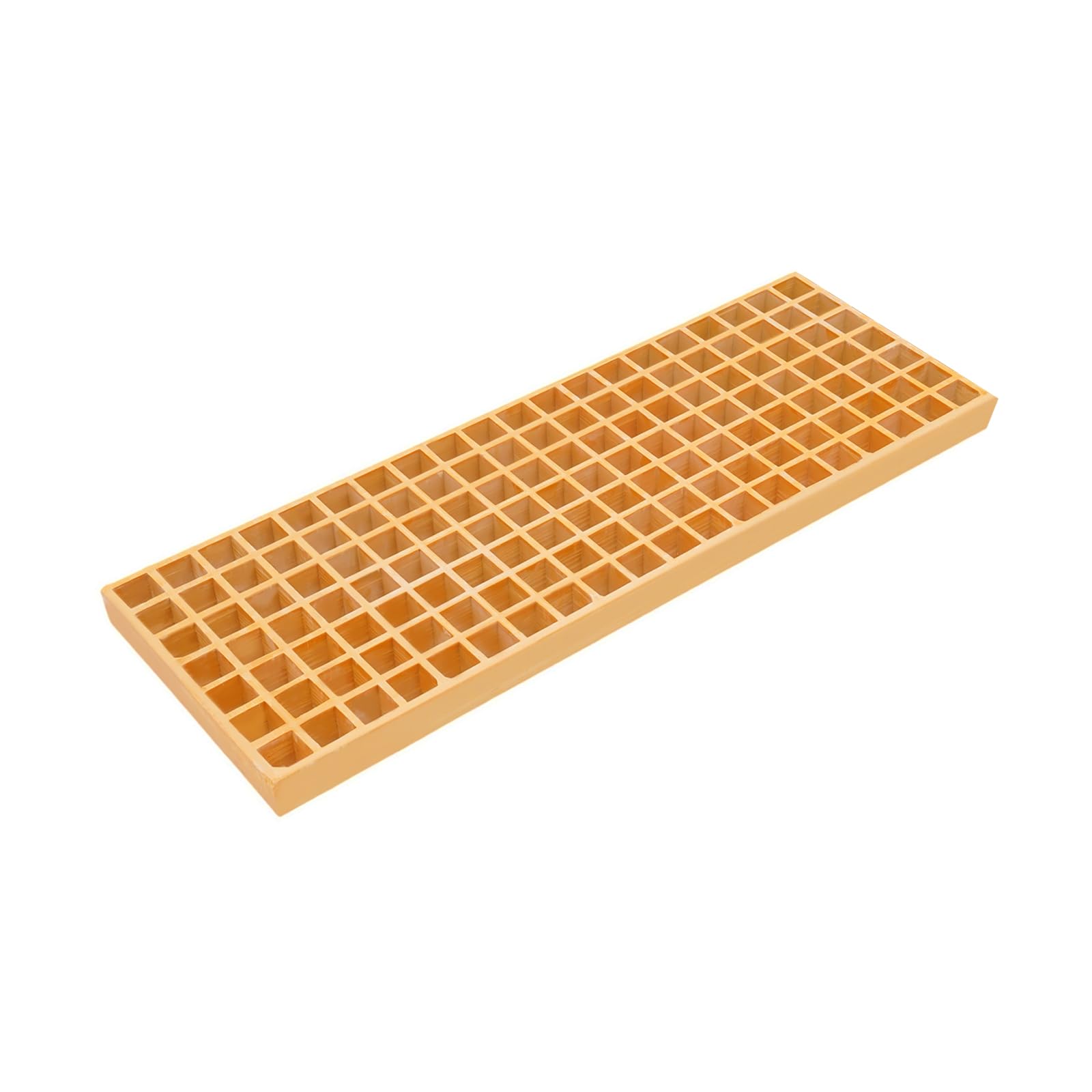 3 piezas de rejilla de plástico para estera de drenaje resistente para cañas de drenaje y calzado, garaje, escaleras de protección contra incendios, vías 80 x 27 x 3,8 cm, amarillo