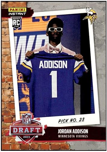 JORDAN ADDISON RC 2023 Panini Instant Draft Night ROOKIE 662#DN9 Vikings NM+-MT+ NFL Football