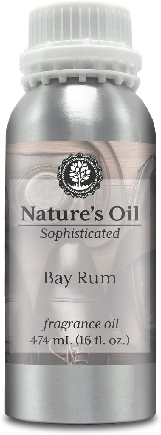 Nature’s Oil Bay Rum Fragrance Oil, 16 oz - Premium Scented Oil for Candles, Soap Making, Diffusers & DIY Crafts