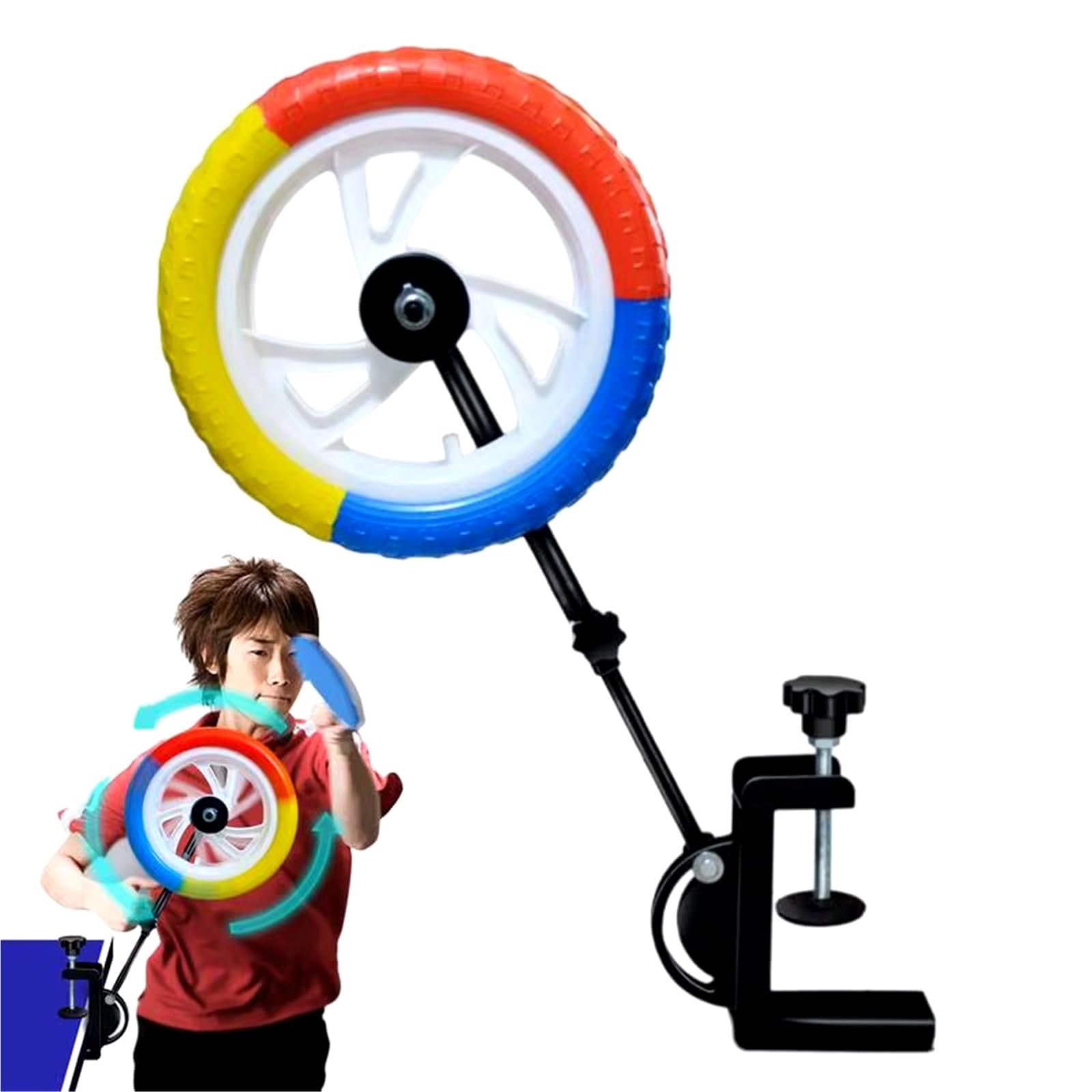 Entraîneur de tennis portable avec angle réglable et hauteur rétractable pour ping-pong