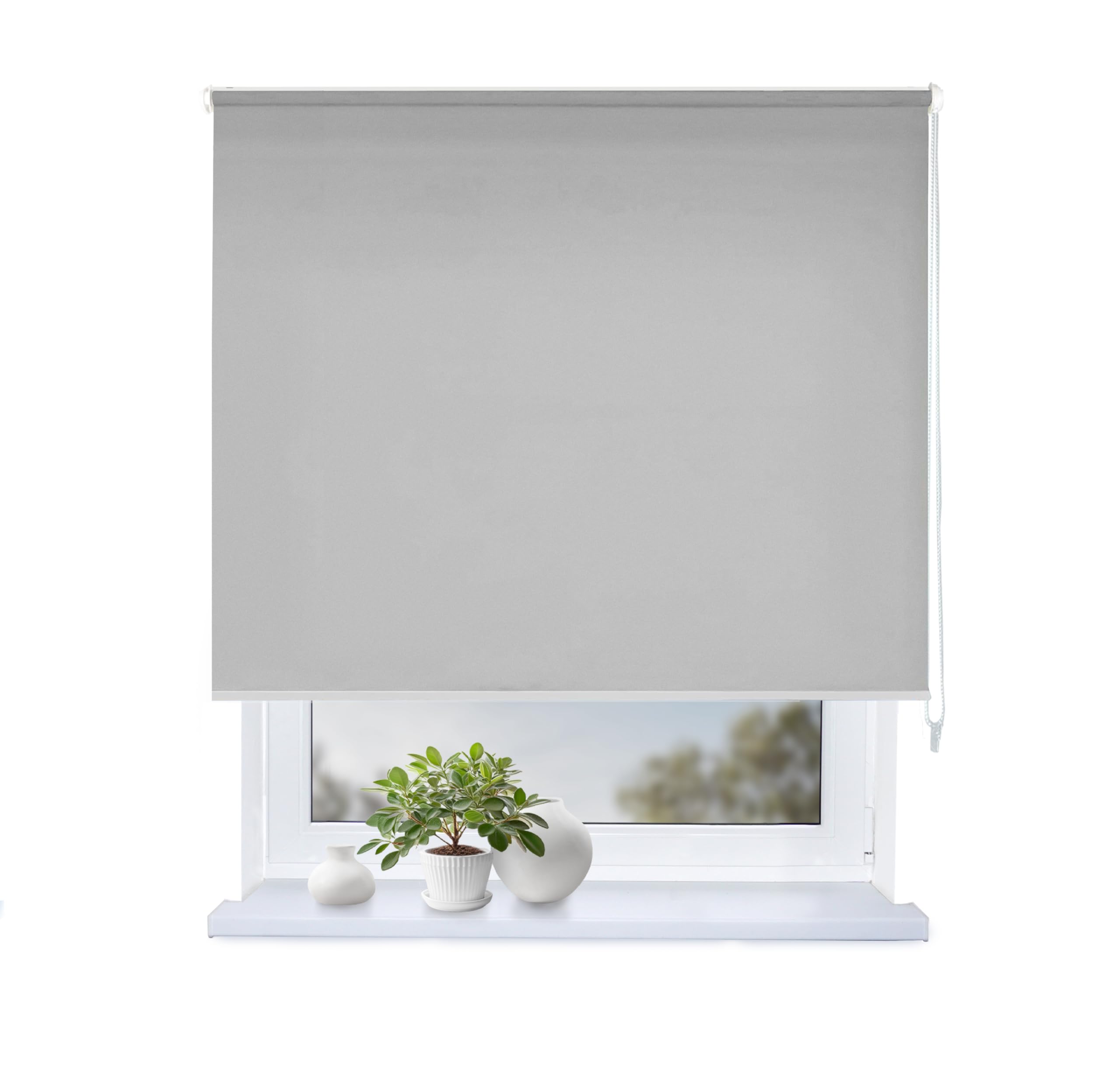 Rollmayer mit Bohren Schraubmontage Classic Grau B155cm x H150cm