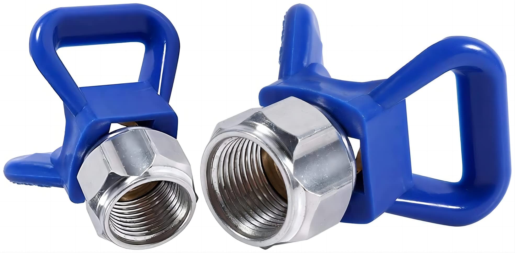 246215 Blue X 7/8-Inch HandTite Tip Guard Base for Airless Paint Spray Guns with 22-Millimeter Thread AFTERMARKET Replacement 246215（2pcs）