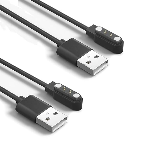 ZZrszhp Paquete de 2 cargadores magnéticos para reloj inteligente ROHSBarkJacoosa K62, cable de carga USB rápida, accesorios de rastreador de