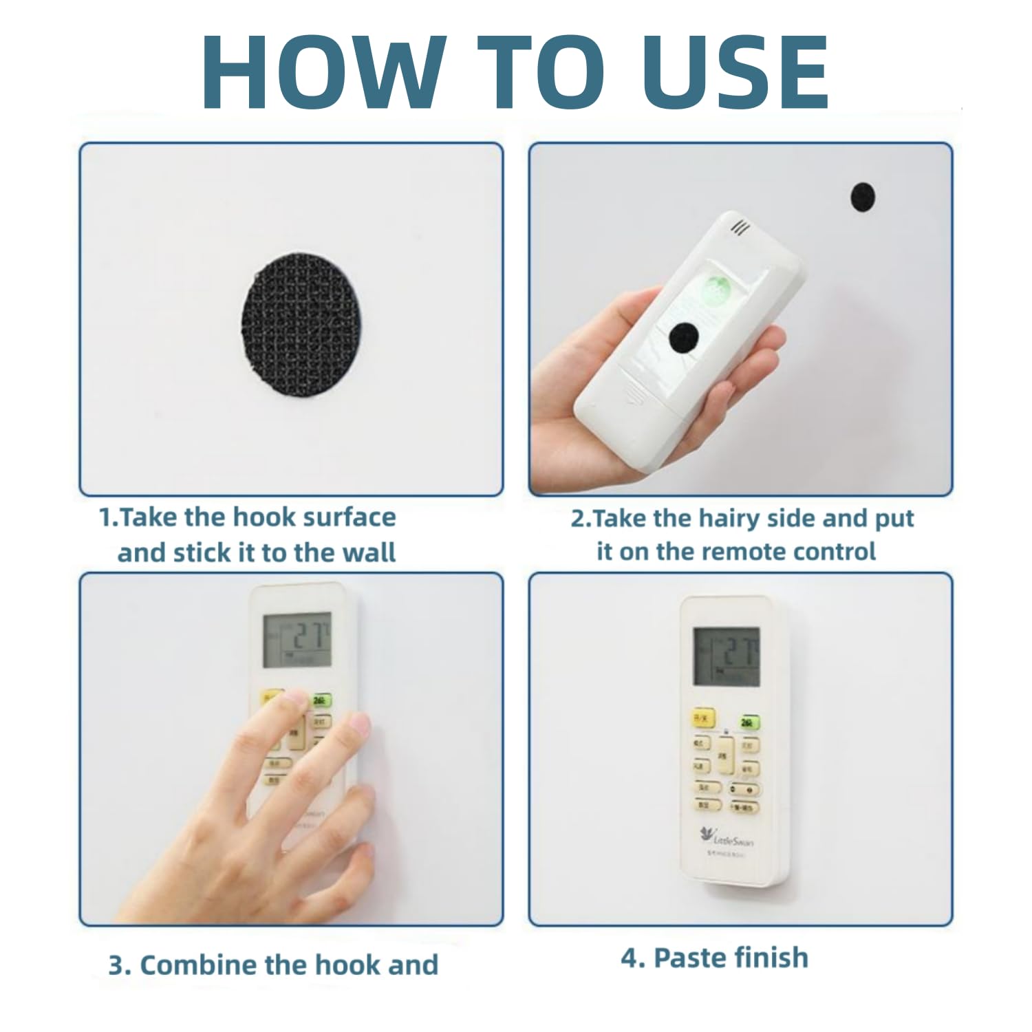 Punti Autoadesivi Con Gancio E Anello 20 Mm - 500 Pezzi, Nastro Biadesivo Per Casa E Ufficio - Foto 12