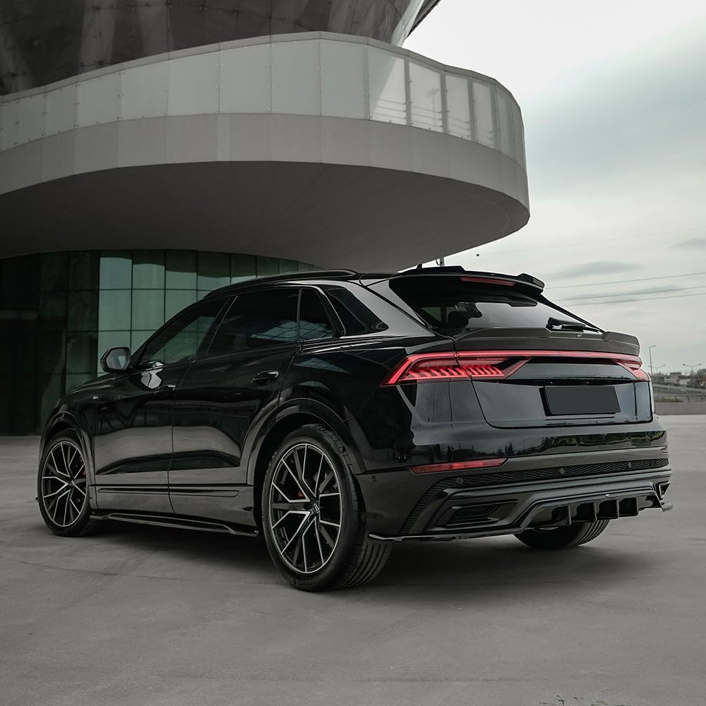 Oneway - Spoiler da tetto (tappo) compatibile con Audi Q8 S-Line e SQ8 2018- - Nero lucido