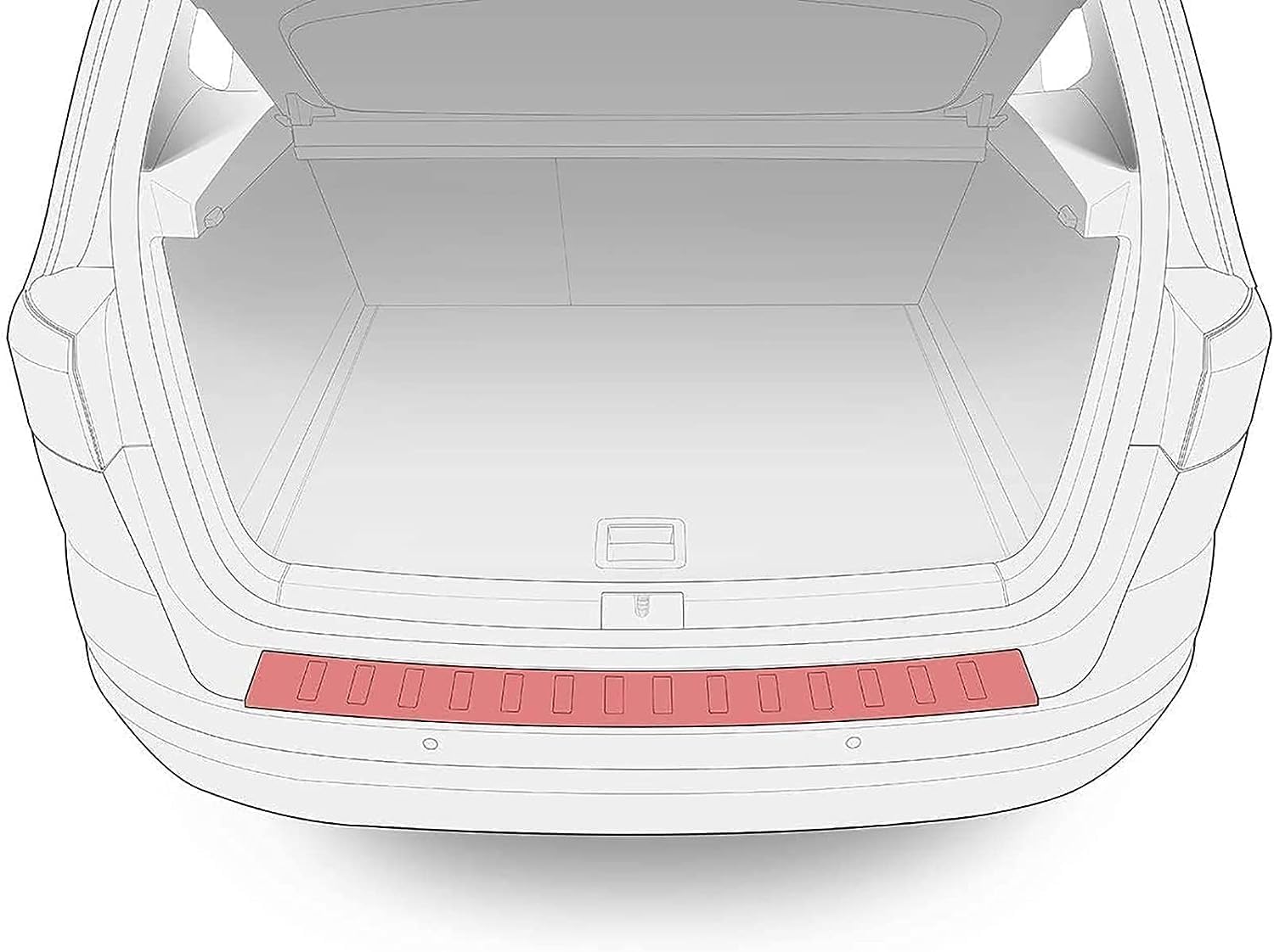 ボルボXC60 バンパーガード ボルボ 2014- XC60 後期 カーボン リア バンパー プロテクター