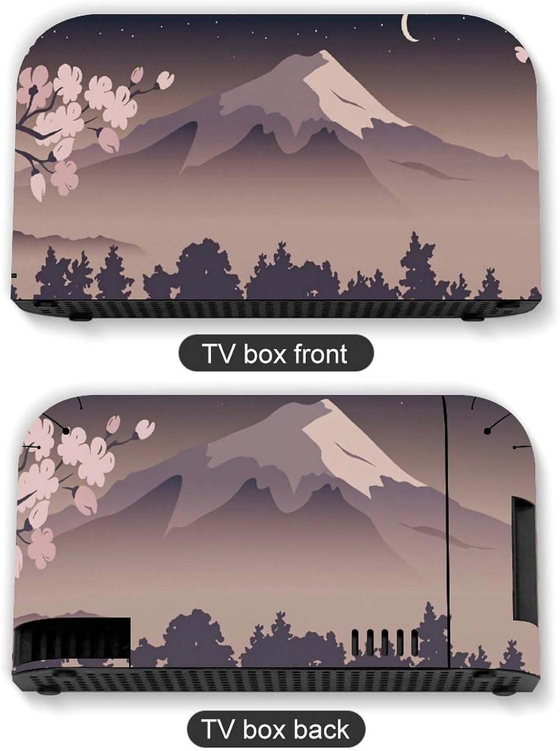 Mount Fuji with Cherry Blossoms Full Body Game Console Skin Set, Matte PVC Vinyl Protective Decal for Console, Dock & Controllers, Bubble‑Free Wrap, Scratch‑Resistant Sticker Kit image 5