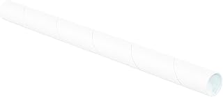Ship Now Supply SNP1530W Mailing Tubes with Caps, 1-1/2