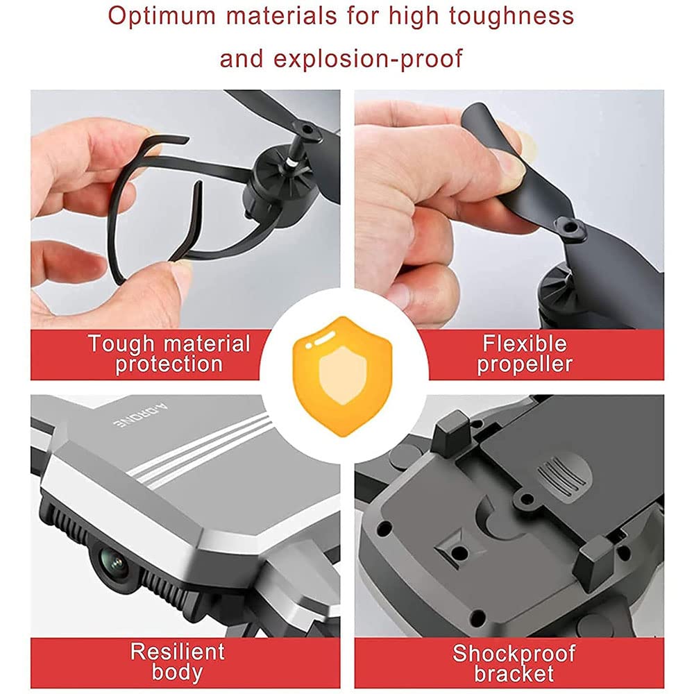 Drone with 1080P HD Camera for Adults Kids FPV WiFi Live Video RC Quadcopter Beginners 2 Batteries and Carrying Case with Auto Hover 3D Flip Headless Mode One Key Start Waypoint Fly (Black)