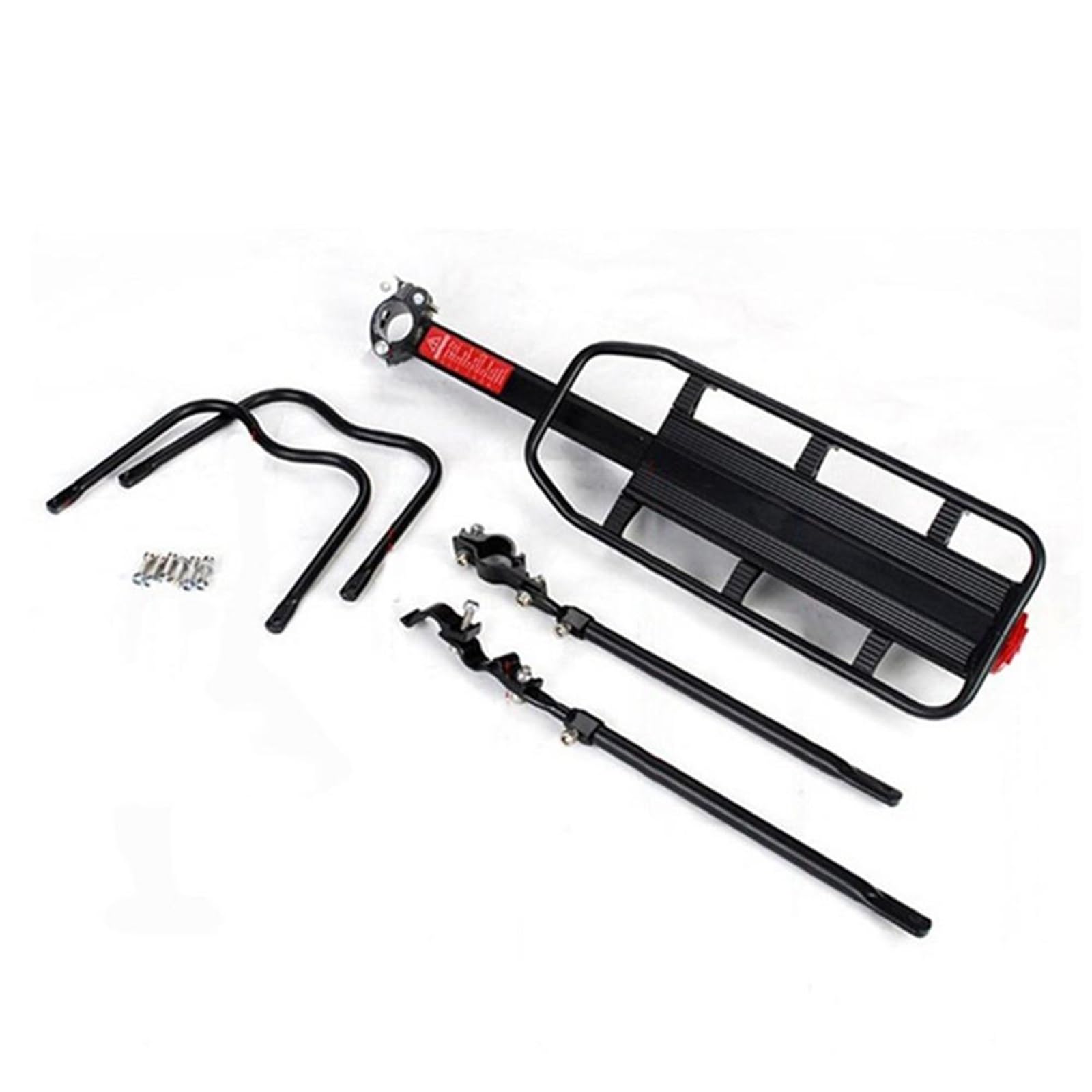 Portaequipajes Bicicleta Portador de equipaje de bicicletas Carga de aluminio Rack trasero Ciclismo Ciclismo Piedo Soporte Soporte para 20-29 pulgadas Bicicletas con herramientas de instalación Portab