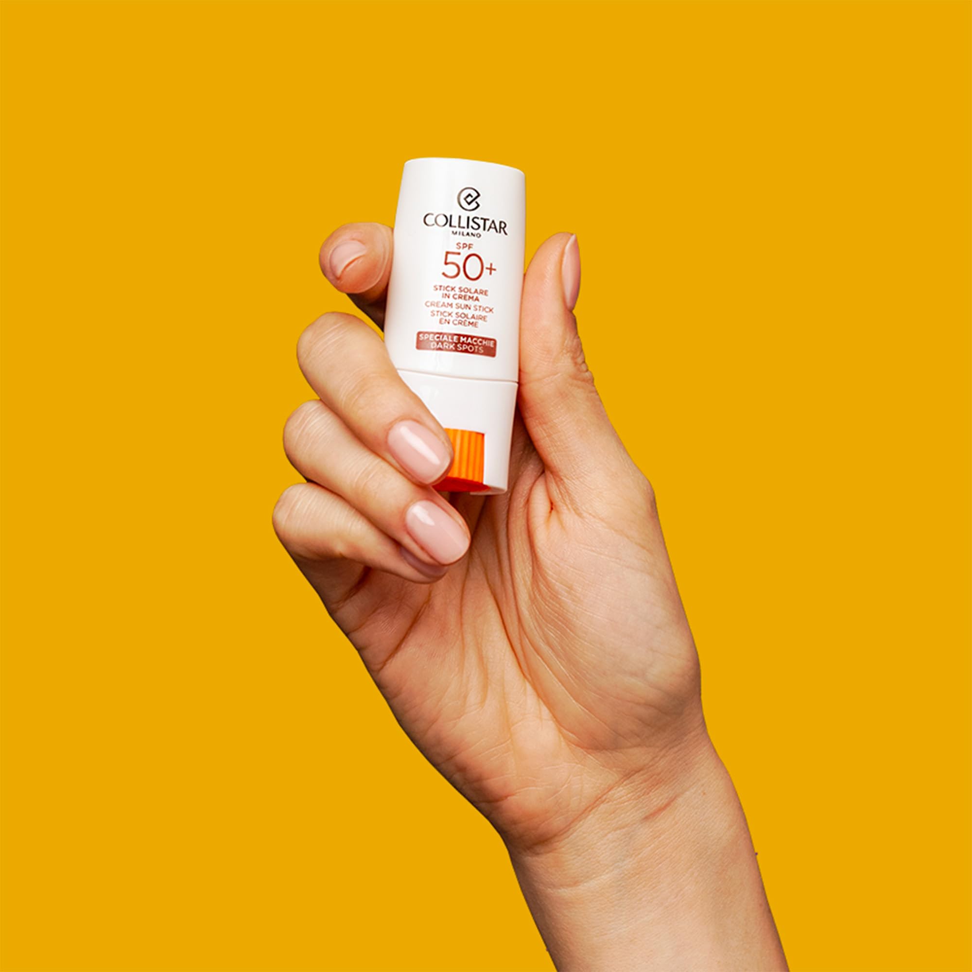 Collistar Sonnencreme Stick Lsf 50+, Speziell Gegen Flecken, Hoher Schutz UVA-UVB-IR, Pro-Vitamin-D, Behandelt Sonnenflecken, Für empfindliche Bereiche, Leichte Textur, Wasserfest, 9 ml
