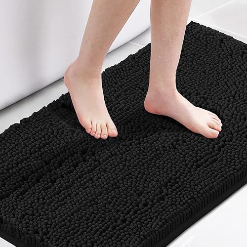 Miniatura 26 de H.VERSAILTEX Alfombra de Baño Alfombra de Baño Alfombras de Baño para Baño Antideslizante Alfombras de Baño Extra Gruesas de Chenilla 17" x 24