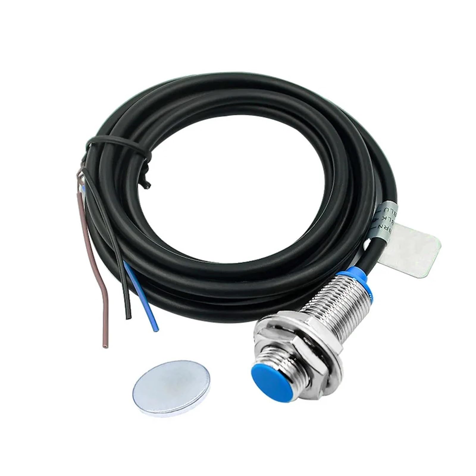 Sensor Hall NJK-5002C NPN NO con rango de 10mm para detección precisa sin contacto en cilindros
