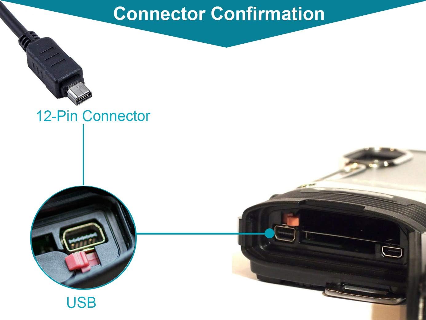 MaxLLTo® USB DC Battery Charger Data SYNC Cable Cord for Olympus Camera Tough TG-4 X-960