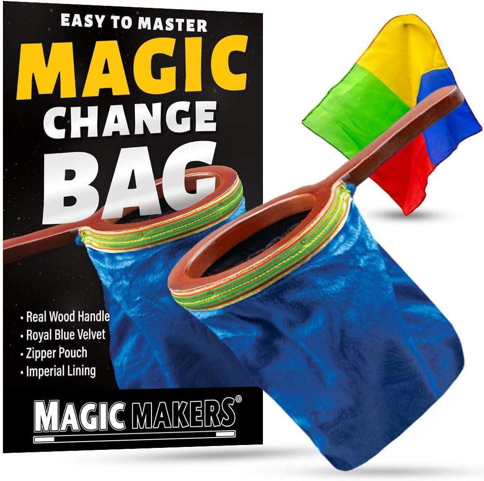 Magic Makers Magic Zipper Change Bag Magic Trick - Blue Bag