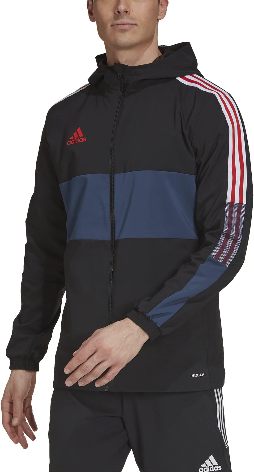 adidas red windbreaker jacket