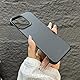 FAOMSEBS Randlose Schutzhülle für iPhone 13 Pro (Textur aus Kohlefaser) (Gefühl von nackten Metall) Anti-Fingerabdruck Cover iPhone 13 Pro Case mit schneller Wärmeableitung