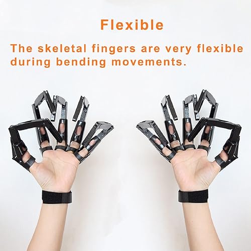 Miniatura 8 de Guantes de Halloween, dedos de calavera articulados, extensiones de dedos articulados, un par de garras de diablo de Halloween, Color de hueso