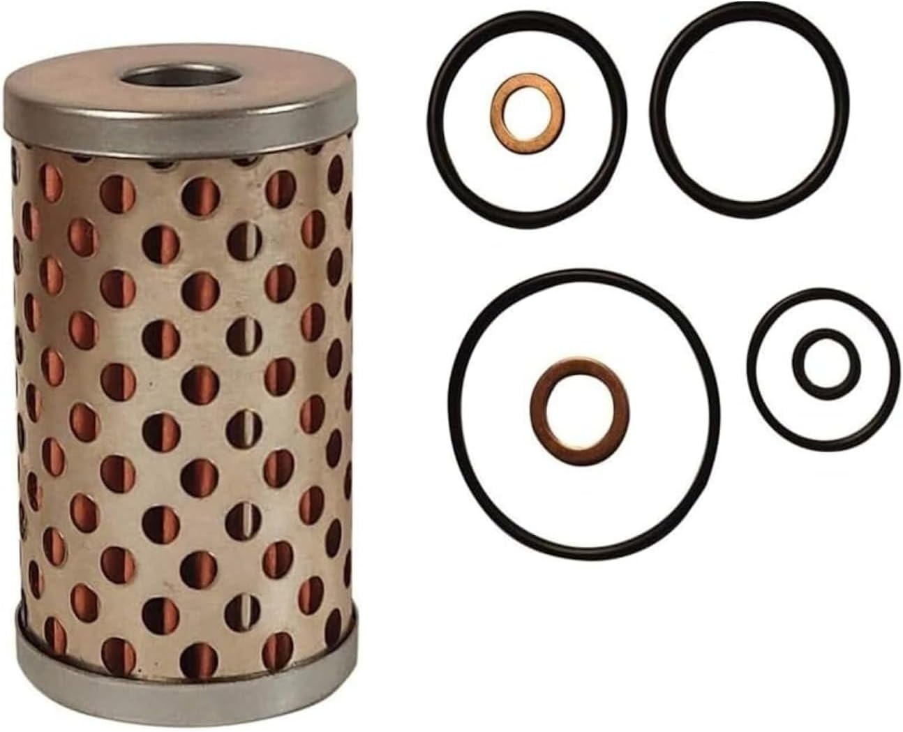 Fits For Classic Models Replacement Oil Filter fits for Royal Enfield Classic 350 & 500cc Model, EZ Oil Filter Kit With Crush Washers & O-rings For Classic Model., 888414