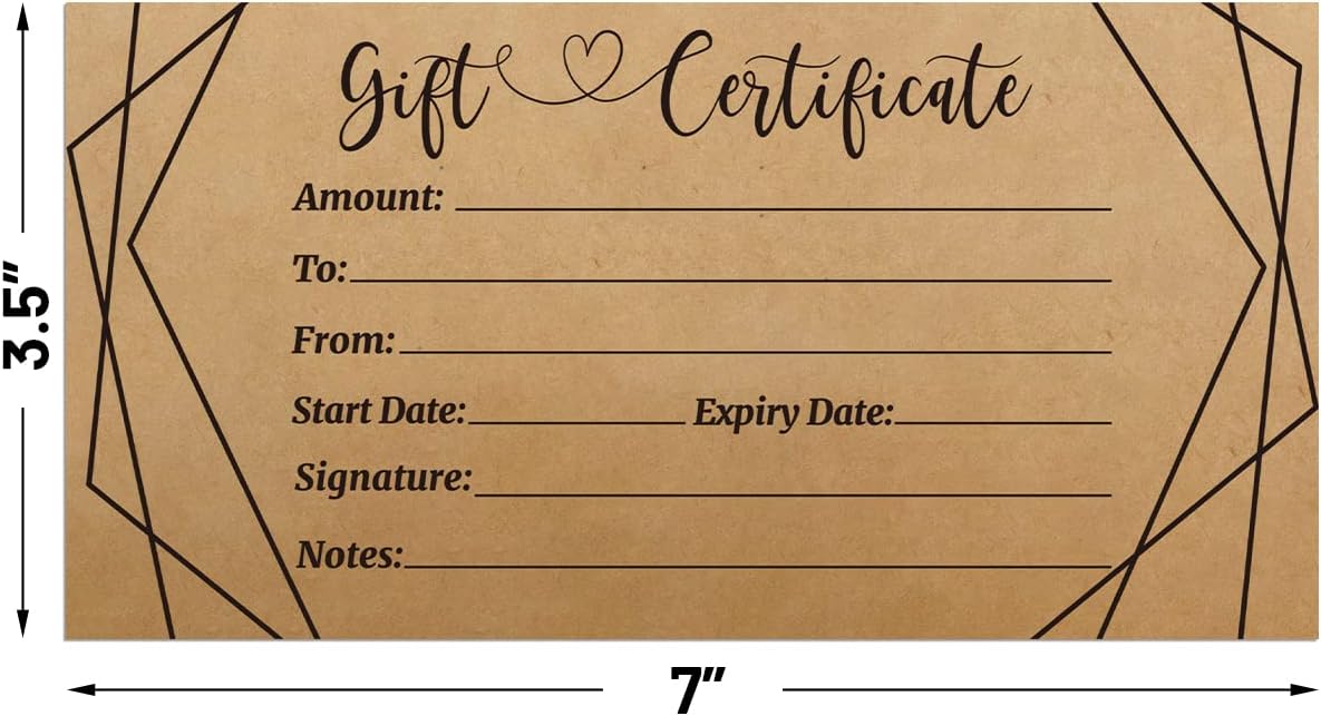 ceiba tree Kraft Blank Gift Certificates for Business 30 Pcs Black Foil Certificate Cards with Envelopes for Salon Restaurants Spa Birthday - Image 3