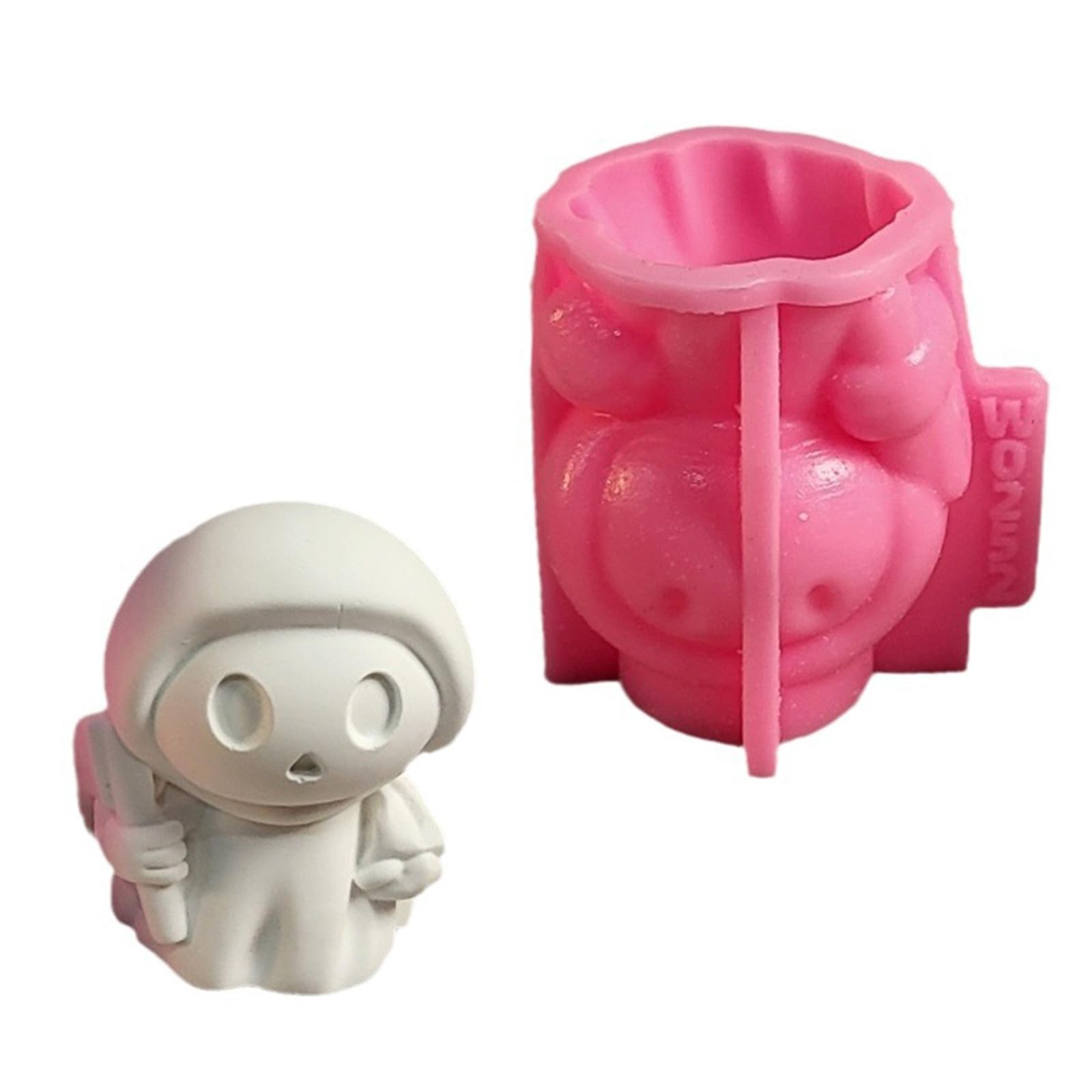 Kalttoy Halloween Silicone Decorative Plasters Molds Scary Dolls Ornament Molds for Holiday Halloween Decoration Silicone Scary Dolls Ornament Epoxy Resin