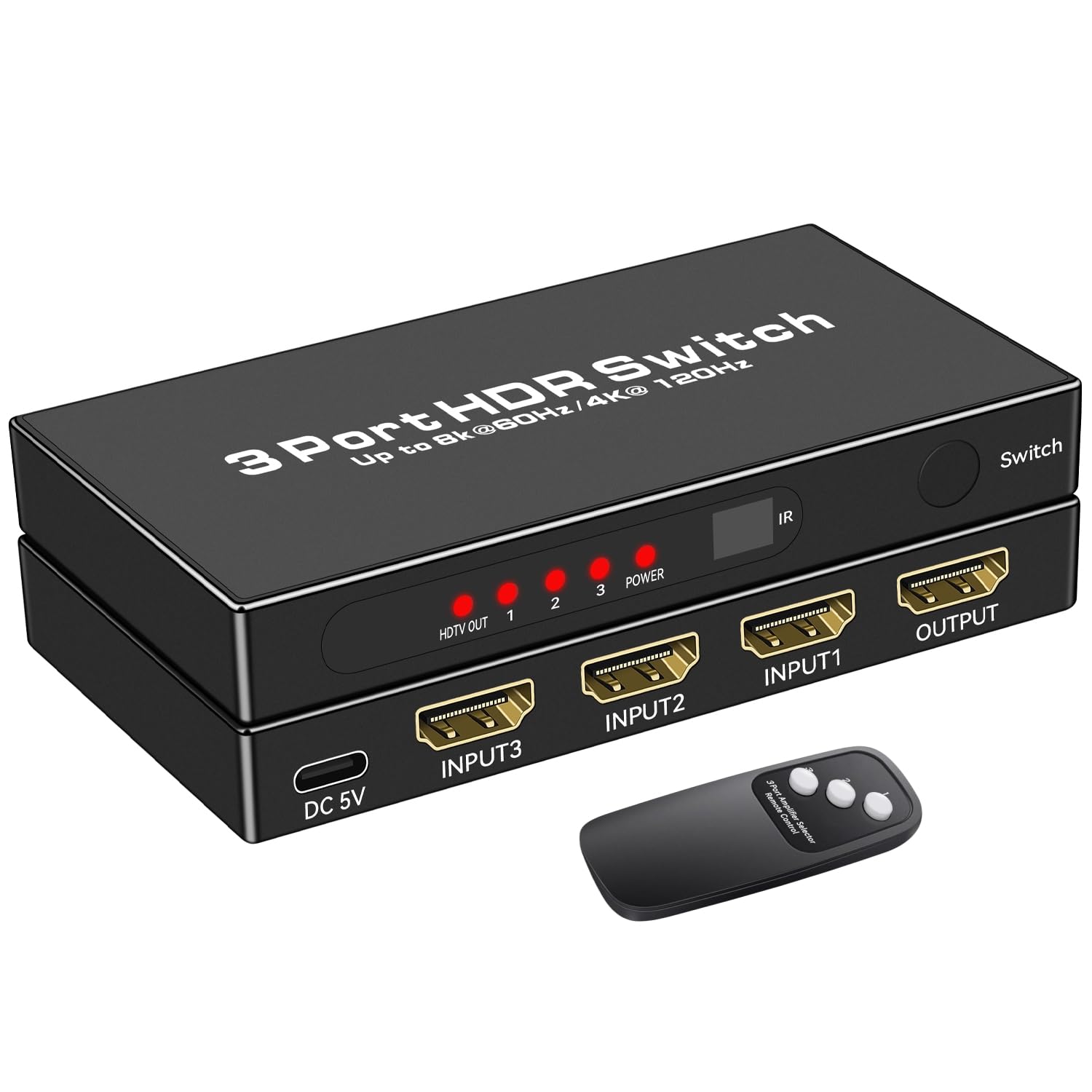 Amazon.com: HDMI 2.1 Switch, 8K@60Hz HDMI Switcher Splitter 3 in 1