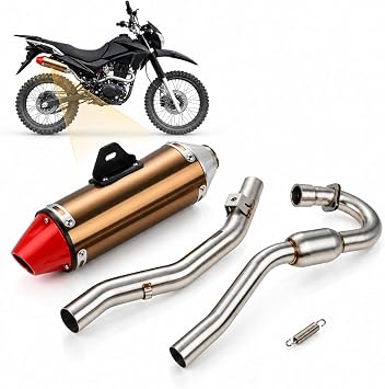 JFG RACING Full Slip On Exhaust Muffler for CRF230F CRF 230F 150F/Hawk250
