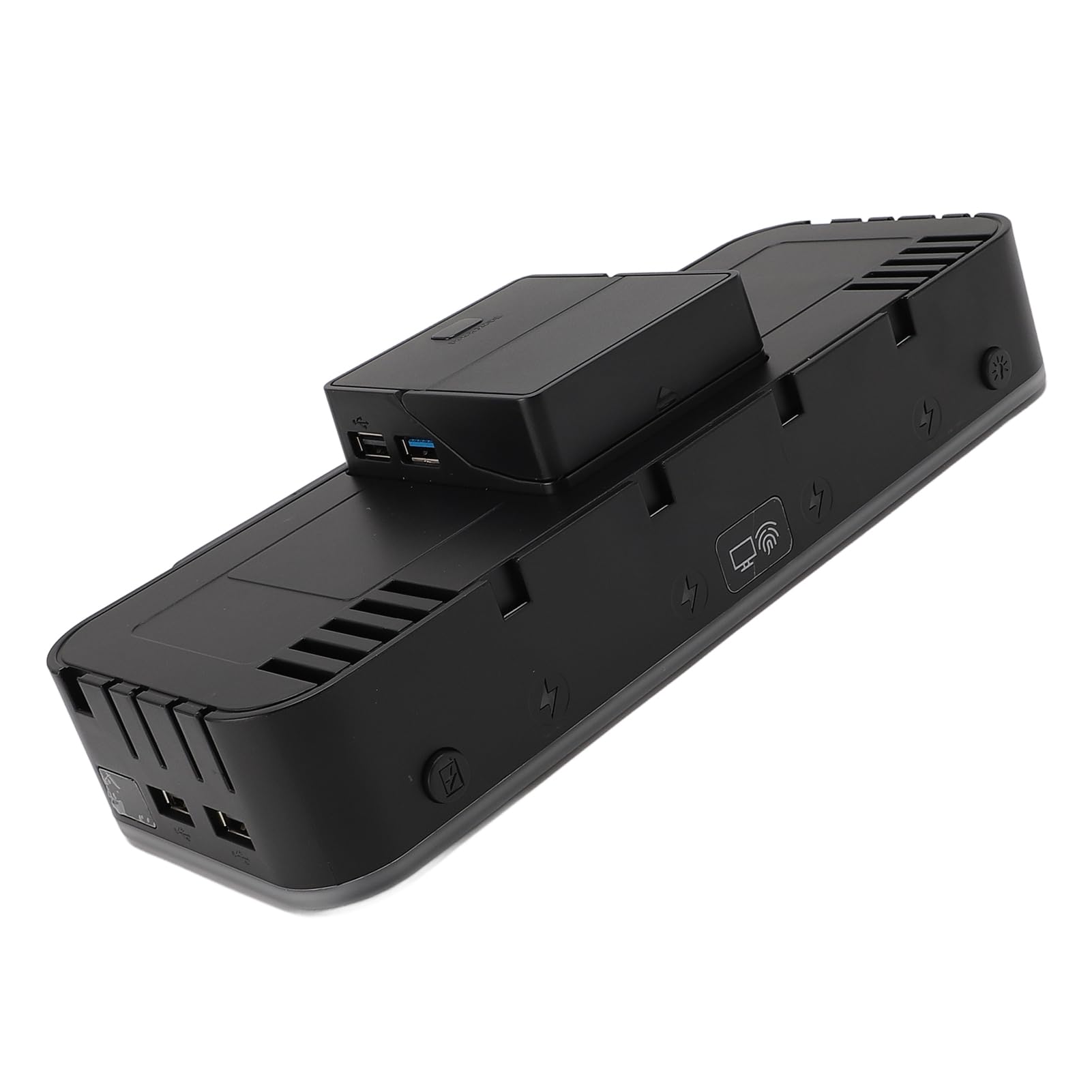 Jectse Caricatore da Muro Controller Console di Gioco RGB, Supporti Multipli per Controller, 10 Slot per Schede per Console OLED, Trasmissione Video HD, Materiale ABS, Supporto per