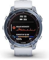 Vista 2 de Garmin Fenix 7 Sapphire Solar - Reloj inteligente de aventura, con capacidad de carga solar, resistente reloj para exteriores con GPS, pantalla
