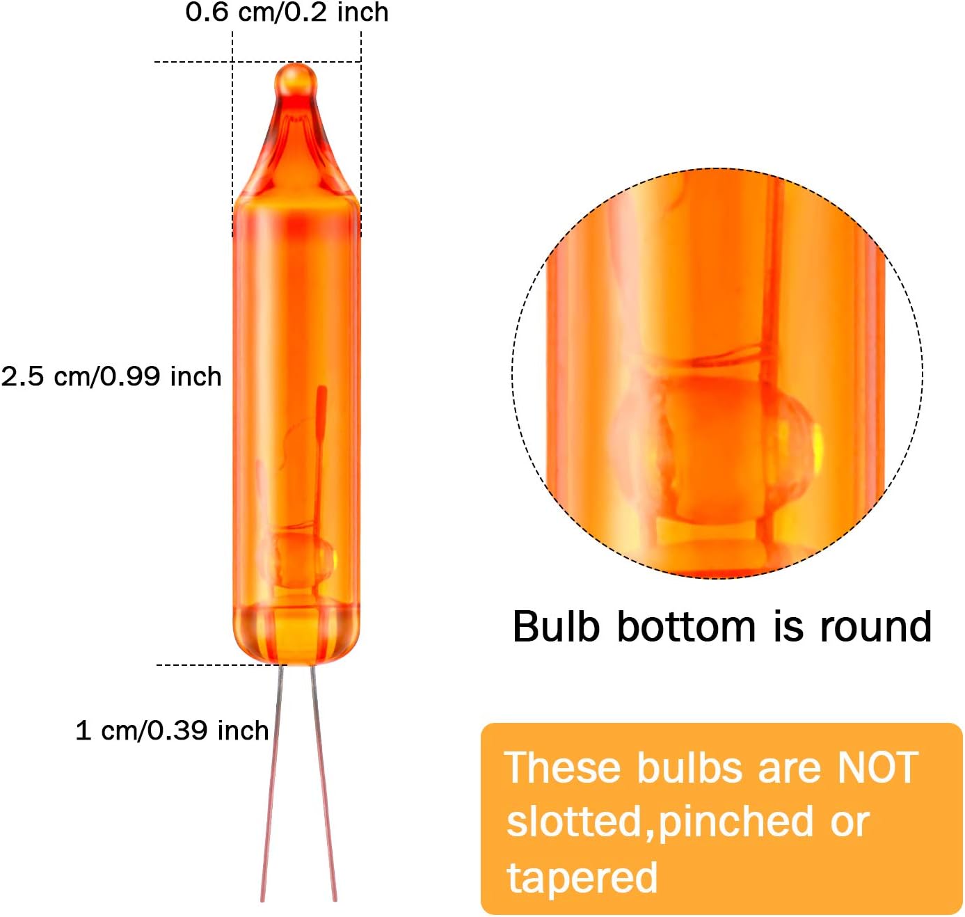 100 Count 2.5V Christmas 50/100/150/200 Count Mini Incandescent Wire String Lights Replacement Bulbs Indoor Outdoor Christmas Lights Decorations for Home Xmas Tree (Red, Yellow, Blue, Green, Orange)