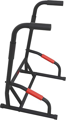 Miniatura 8 de Sunny Health & Fitness Power Tower, Dip Bar, Push-Up & Pull Up Assisting Parallette Station w Optional Rock Climbing Grip Trainer