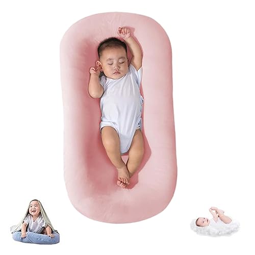 Tumbona para bebé de 0 a 24 meses, tumbona para recién nacido, tumbona para recién nacido, almohada transpirable de algodón orgánico suave para