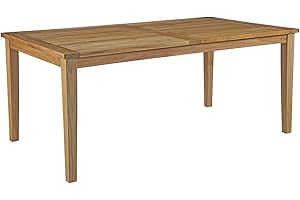 Modway EEI-2717-NAT Marina Premium Grade A Teak Wood Outdoor Patio Dining Table, 72' Natural