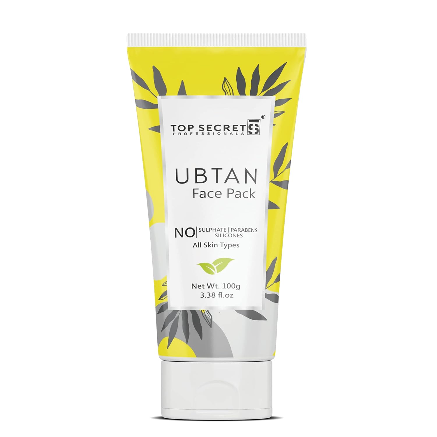 Top Secret Ubtan Face Pack for Men and Women | Brightening Glowing Skin | Sulphate and Paraben Free | For All Skin Types | 100 ml
