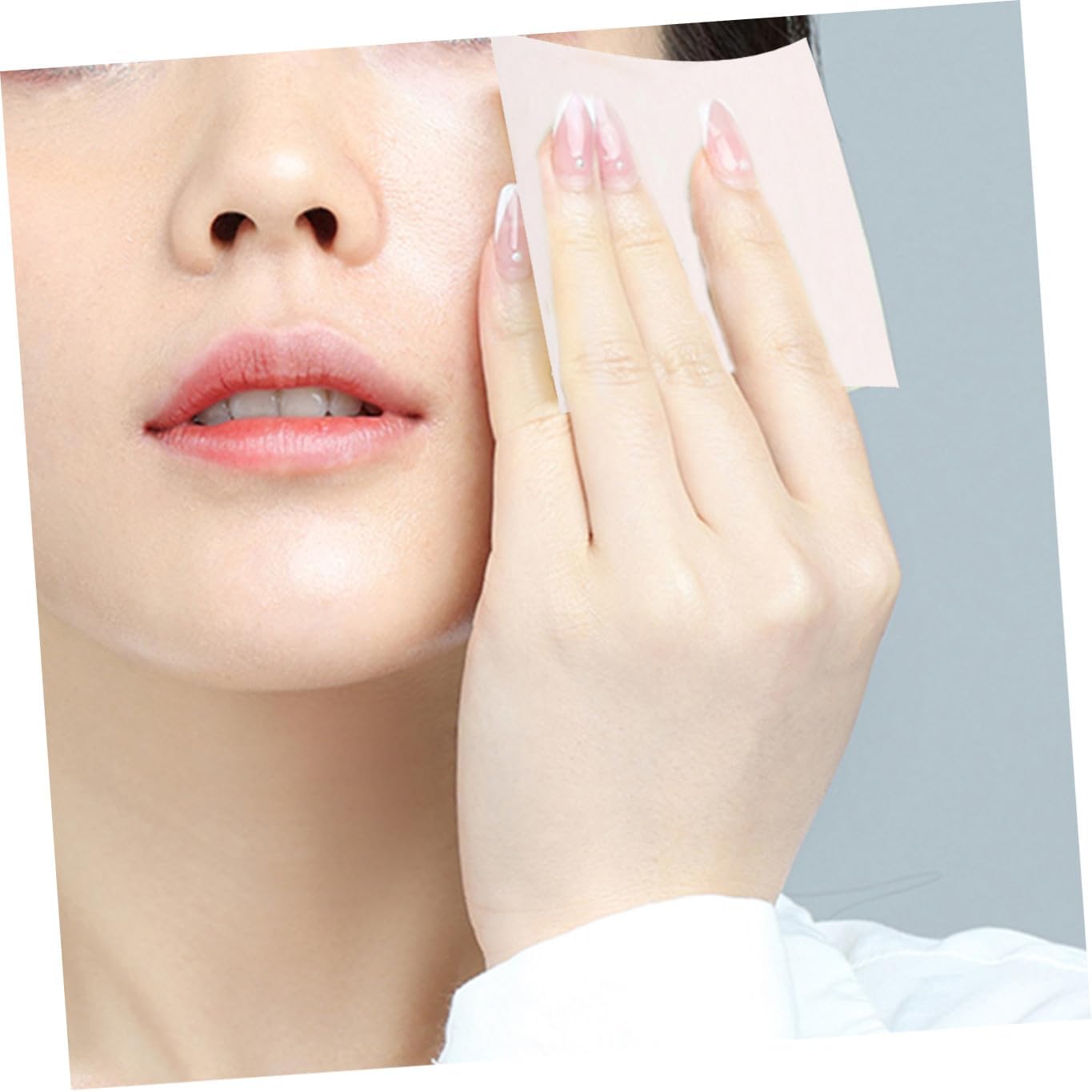 Generic Natural Facial Oil Blotting Paper 2 Sets 200 Sheets Pink Plant Oil Absorbing Tissues for Oily Skin Face Care and Gloss Reduction
