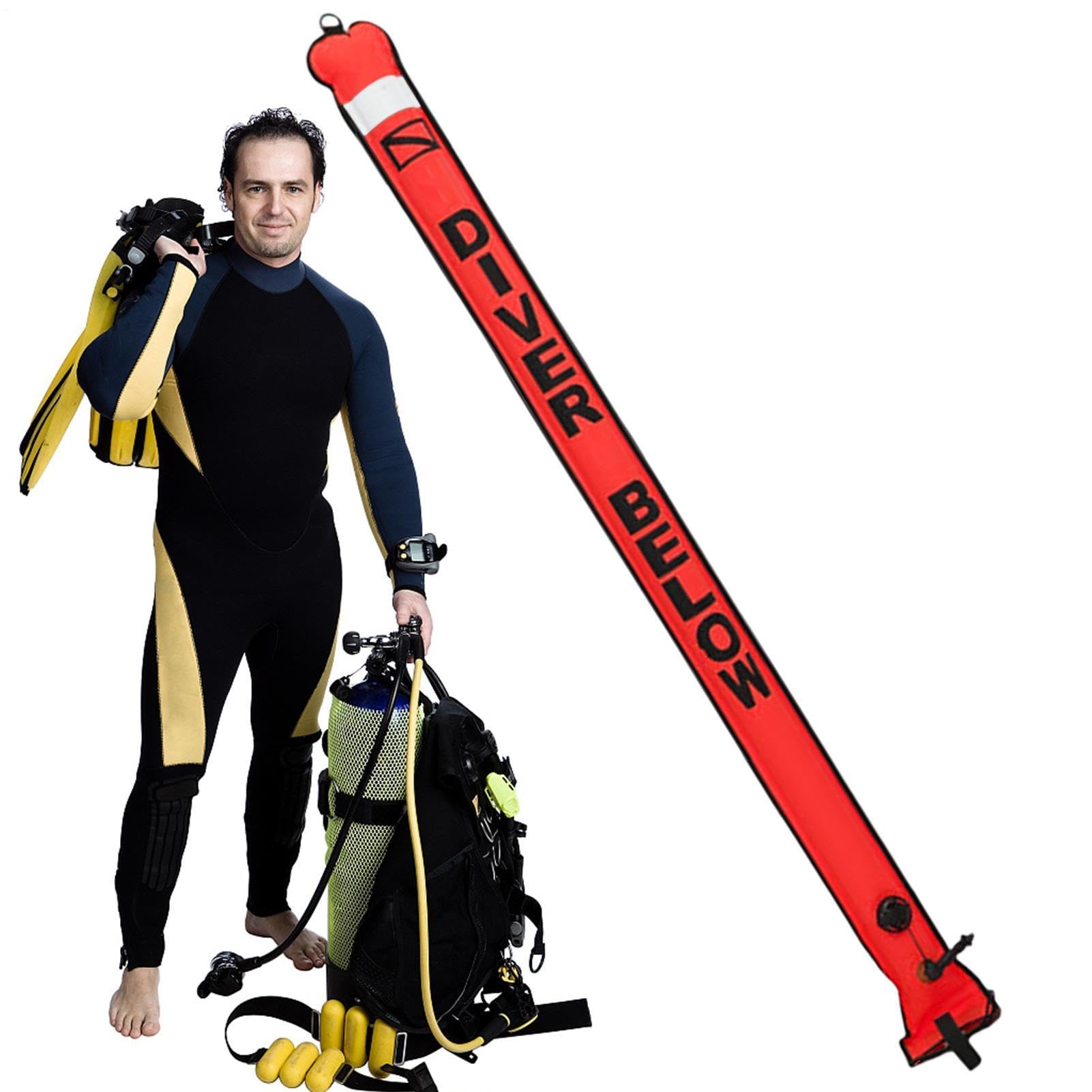 de marcado de superficie, de bandera de buceo, equipo de seguridad de | buceo, equipo, accesorios, parte reflectante, tejido de nailon 210D, autosellado, revestimiento de TPU para