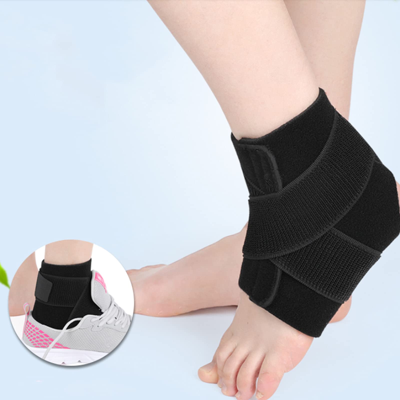 Soporte para espinillas Ortesis para fracturas Bota ortopédica Soporte para Tobillo Pie Antideslizante con articulación de Tobillo Soporte Fijo Férula para Fascitis Plantar Tobil