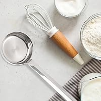 Vista 9 de Cucharones con gancho para cucharas y cucharones, cucharón para sopa, cuchara para el hogar, medición de pizza con acero inoxidable para hornear