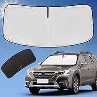 Vista 25 de Parasol de 4 capas para parabrisas, ajuste personalizado, tela 240T, parasol retráctil que bloquea los rayos ultravioletas, accesorios para automóvil