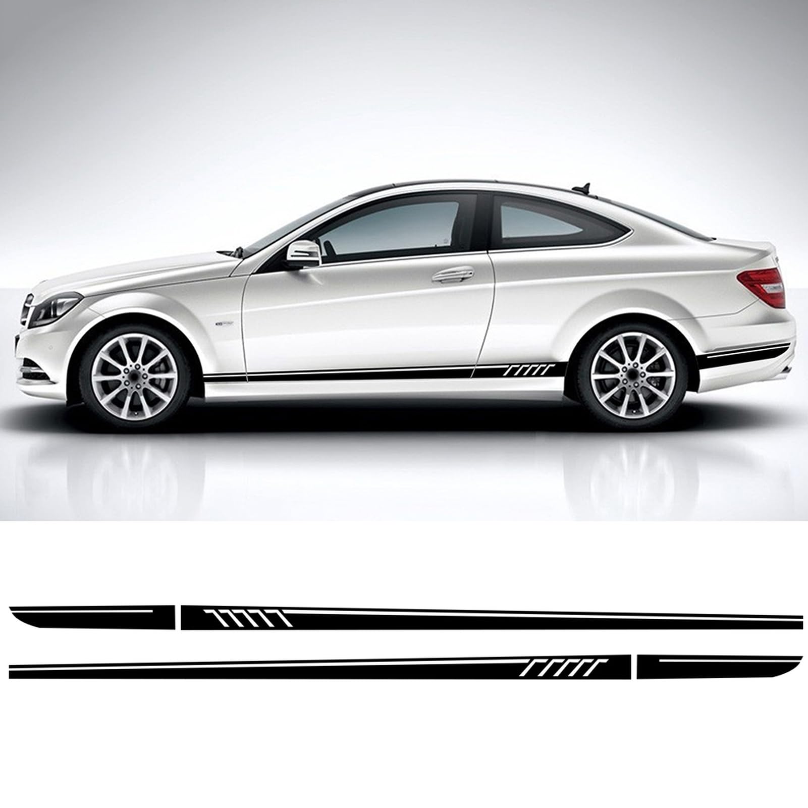Car Side Skirt stripe decal Decals, Edition 507 Style, For M=e=r=c=e=d=e=s B=e=n=z W204 C63 AMG S204 Estate C300 Accessories