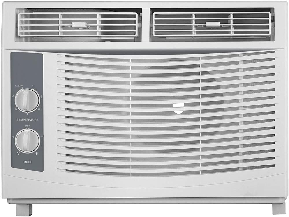Arctic Wind 5,000 BTU 115V Window Air Conditioner and Dehumidifier with Mechanical Controls, Window AC Unit for Apartment, Dorm Room, & Small Rooms up to 150 Sq. Ft. in White