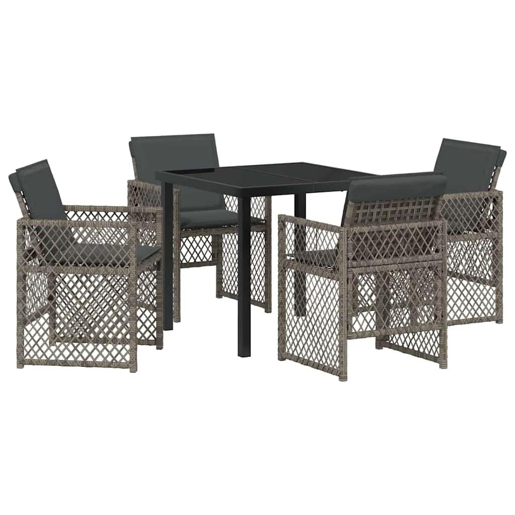 Salon de jardin gris pour terrasse accueillante et repas conviviaux