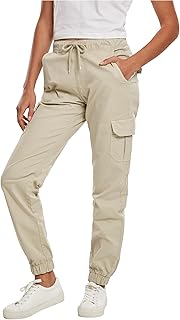 Urban Classics Women\'s High Waist Cargo Jogging Bottoms Pants