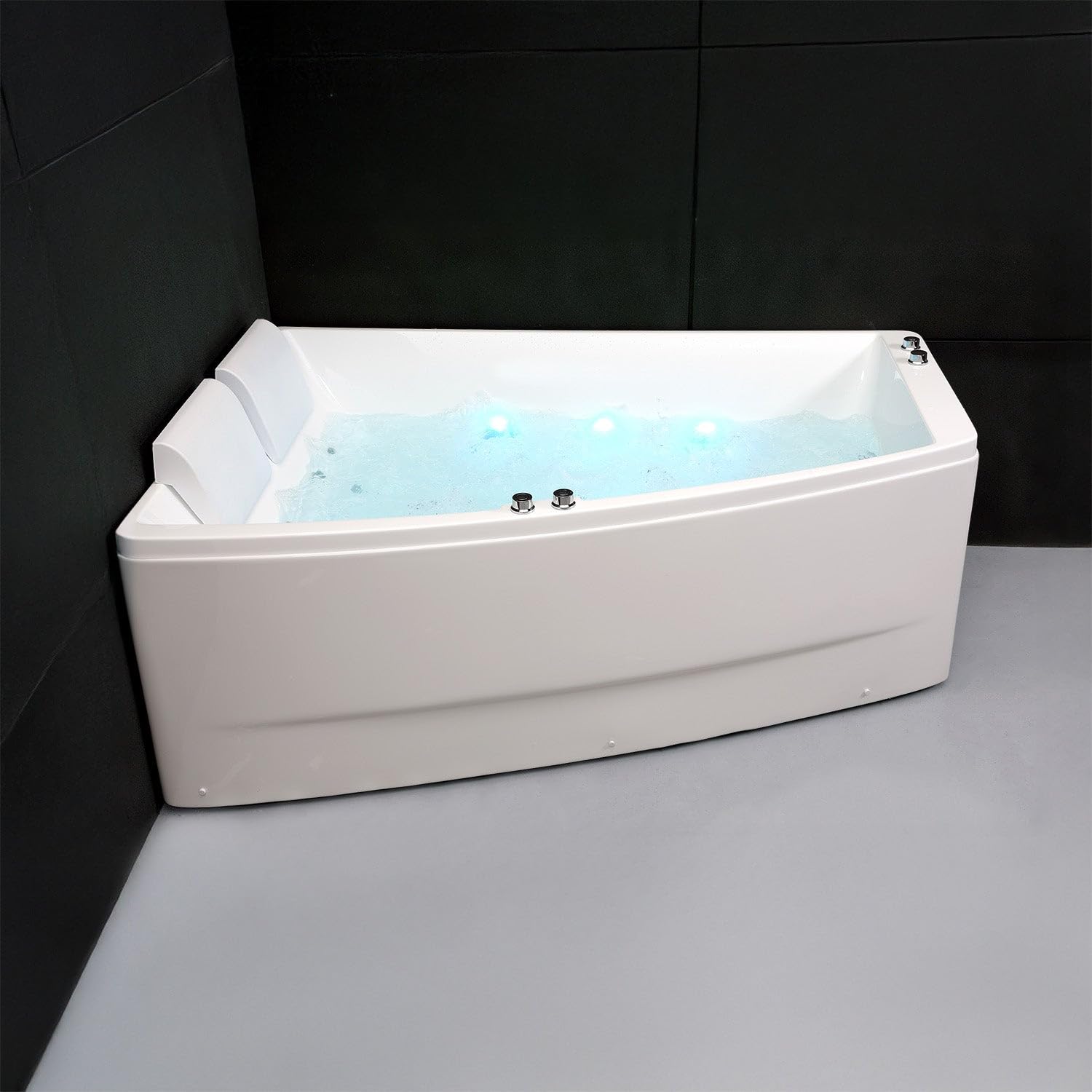 Baignoire Balnéo Sangha Duo Wave Gauche 170 x120 x63 cm, by SPALINA