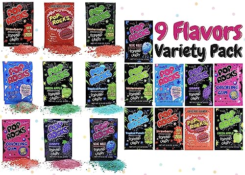 Pop Rocks Candy - 216 bolsas variedad 9 sabores miniatura 3